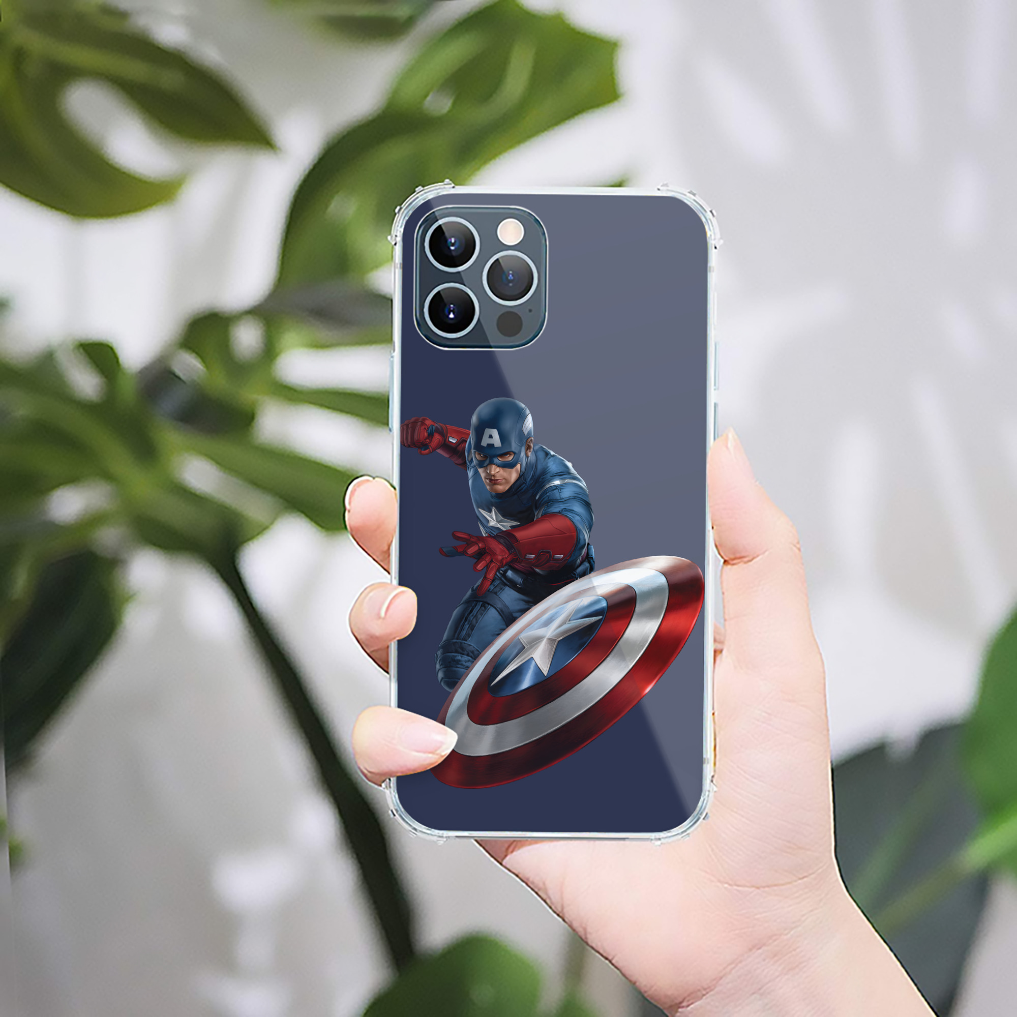 （画像用） アベンジャーズ The Avengers 【iPhone 12シリーズ対応】透明スマホケース（クリアソフトケース）